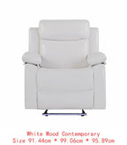 3-Piece Reclining Sofa Set with LED Lights – Sofa, Loveseat & Recliner for Living Room Comfort