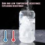 16 Pack Customizable Glass Cups with Lids & Straws, 16 oz Tumblers for Iced Coffee, Tea, Homemade Drinks