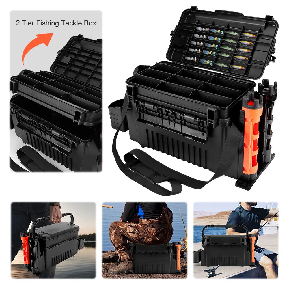 Large Fishing Box Organizer 11L Double Layer