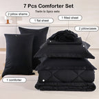 5pcs/7pcs Twin Full Queen King Bedding Sets