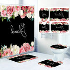 Bright Flower Bathroom Four-piece Set