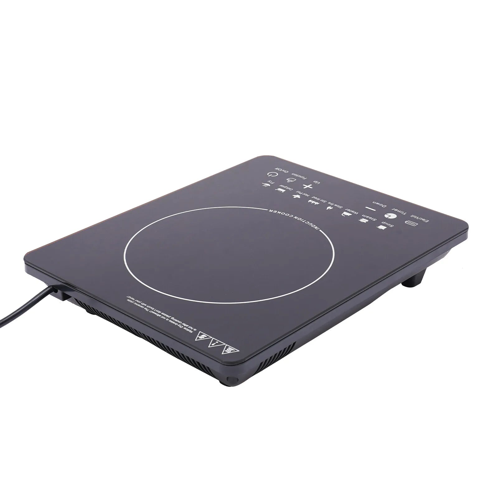110V 750W Electric Induction Cooktop 8 Power Levels Touch Control Burner