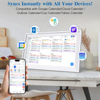 15.6 IN Digital Calendar Chore Chart IPS Interactive Touchscreen Electronic Calendar