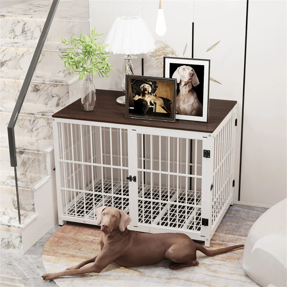 Wooden Dog Crate Indoor Furniture Style
