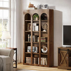 5-Tier Bookshelf, 70.87-Inch Mid Century Modern Bookcase with Open Shelves