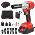 20V Cordless Electric Impact Wrench 1/2 Inch Power Tool Set with Brushless Drill Driver