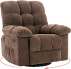 Overstuffed Large Manual Recliner Glider