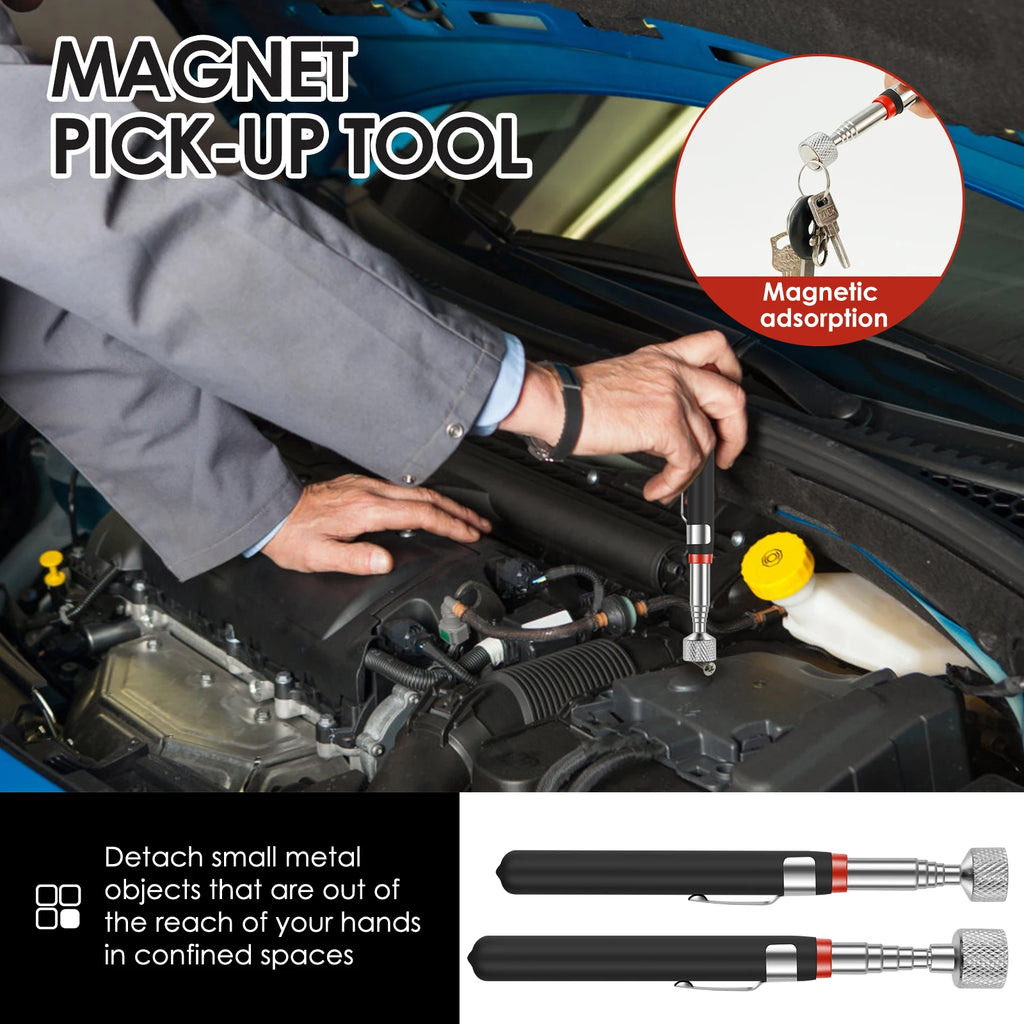 Telescoping Magnetic Pickup Tool 4 Pack (2LB, 5LB, 12LB, 20LB)