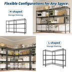 Heavy Duty Metal Shelving Unit 4-Tier Wire Rack Shelves for Storage