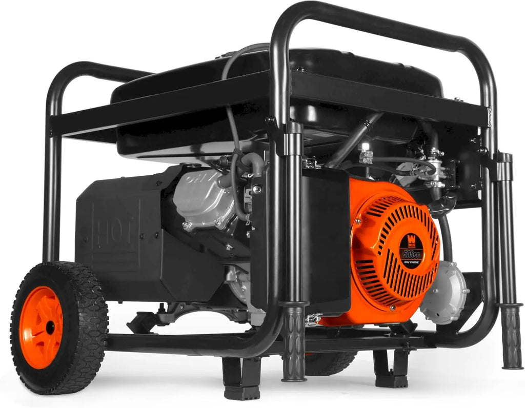 Tri-Fuel Generator 14500W Electric Start with CO Sensor & Wheel Kit, Transfer-Switch Ready for Gas/Propane/Natural Gas