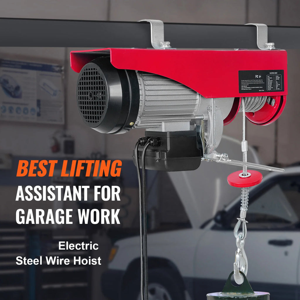 200-800kg Electric Hoist with Wired/Wireless Remote Control Lifting Crane Cable Hoist