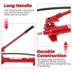 12 Ton Portable Hydraulic Jack Kit–26,455 Lbs Capacity, 4.6Ft Hose, Storage Case