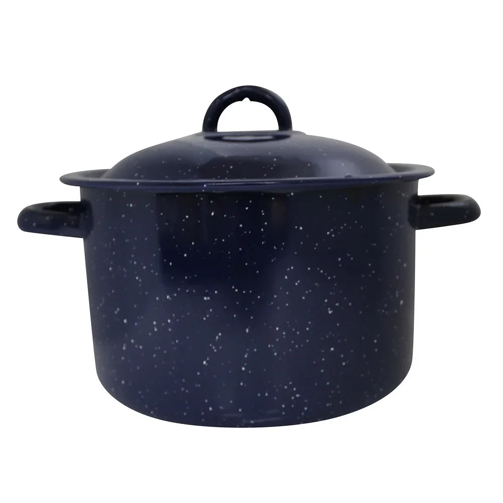 Steel Enamel Stock Pot Double Handles Oven Safe