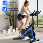Superun Exercise Bike, 32-Level Magnetic Resistance Stationary Bikes for Home, Low Noise Workout Cycling Bike for Home