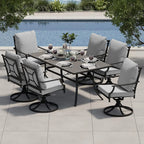 7-Piece Patio Dining Set for 6, with Cushions