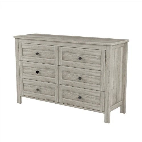 3-Pieces Bedroom Sets Full/ Queen Size Farmhouse Platform Bed with Double Sliding Door Storage Headboard and Charging Station