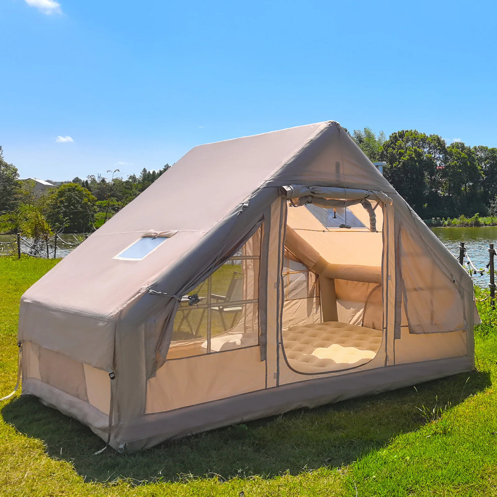 Air Glamping Tents for Camping Family, Easy Setup Rainproof Windproof Outdoor Tents