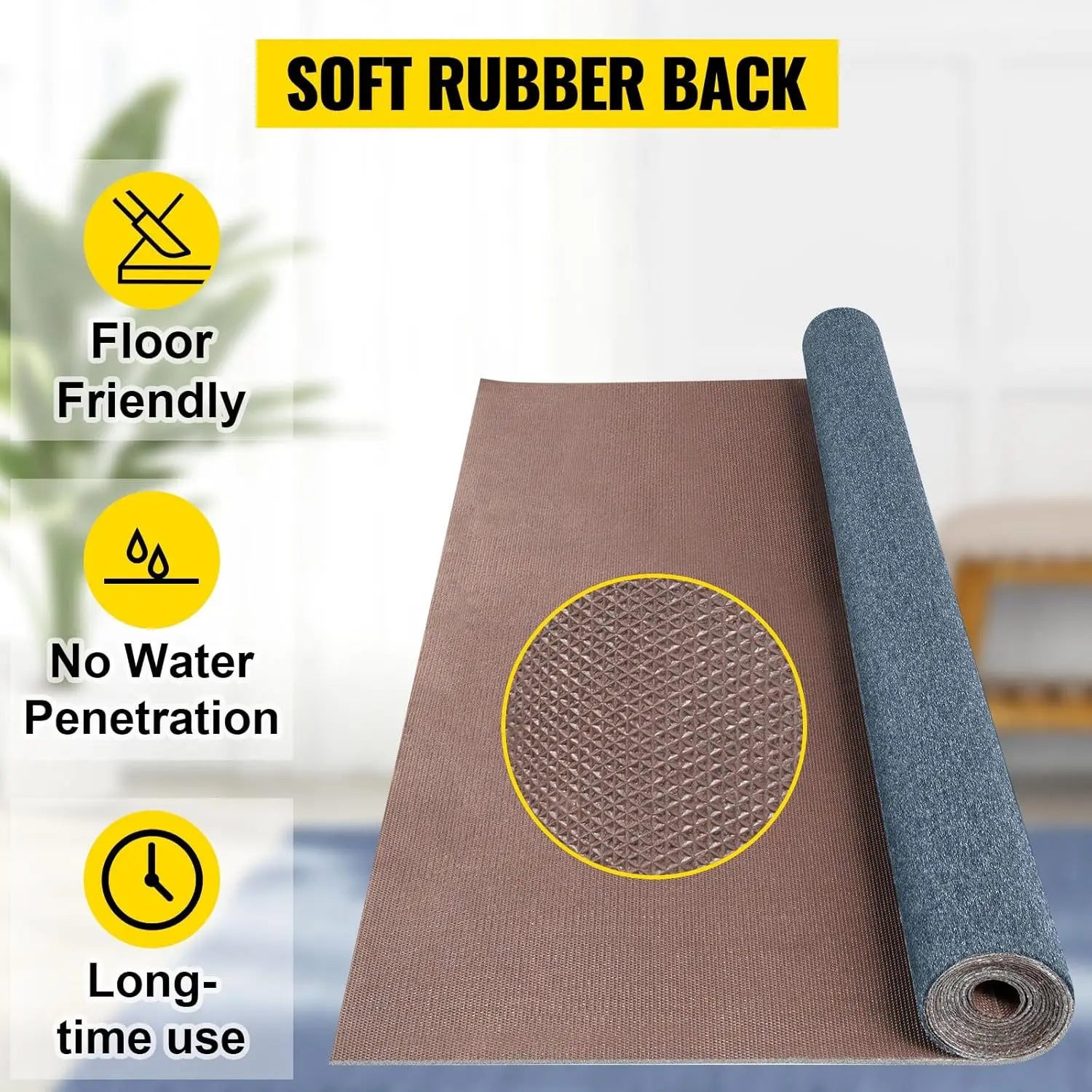 6x29.5ft Gray Waterproof Marine Carpet for Boats, Indoor Outdoor Use with Non-Slip Surface