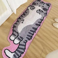 Cute Cat Printed Area Rug, Warm Anti-Slip Dirt Resistant