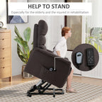 Electric Power Lift Recliner Chair for Elderly, Side Pockets for storage