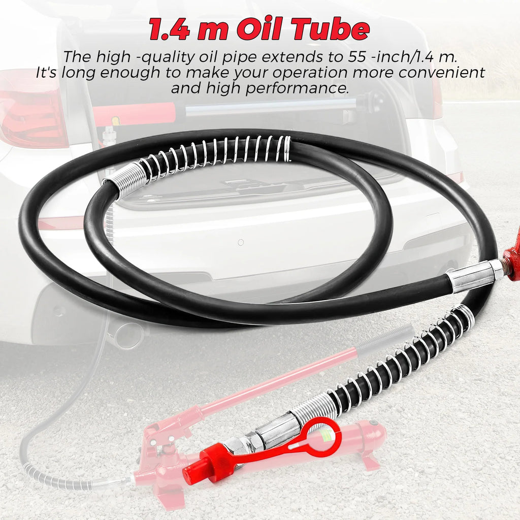 12 Ton Portable Hydraulic Jack Kit–26,455 Lbs Capacity, 4.6Ft Hose, Storage Case