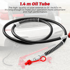 12 Ton Portable Hydraulic Jack Kit–26,455 Lbs Capacity, 4.6Ft Hose, Storage Case