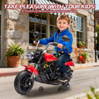 12V Battery Powered Kids Electric Motorcycle 3-Wheel Ride On Toy w/Training Wheels,Reverse,Headlight,Horn,Music,for Toddlers 3-6
