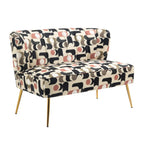 Velvet Couch Modern Loveseat Sofa Twin Size Contemporary Sofas Upholstered with Contemporary Velvet Upholstered Sofa Couch for L