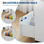 3 Drawer Rolling File Cabinet with Lock & Casters