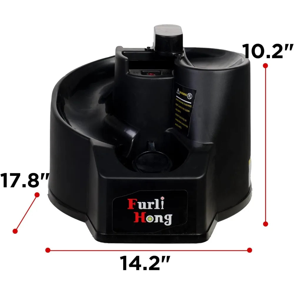 Rechargeable Baseball/Softball Toss Machine with Extendable Ball Stacker, Height Adjustable, Use Regulation Baseballs