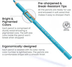 72 Soft Wax-Based Colored Pencils for Artists & Adults