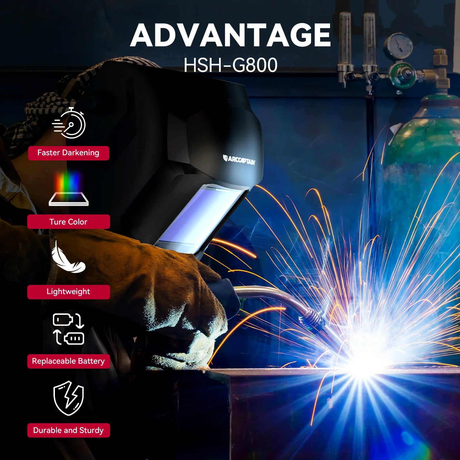 Welding Helmet Auto Darkening For MIG MAG ARC TIG