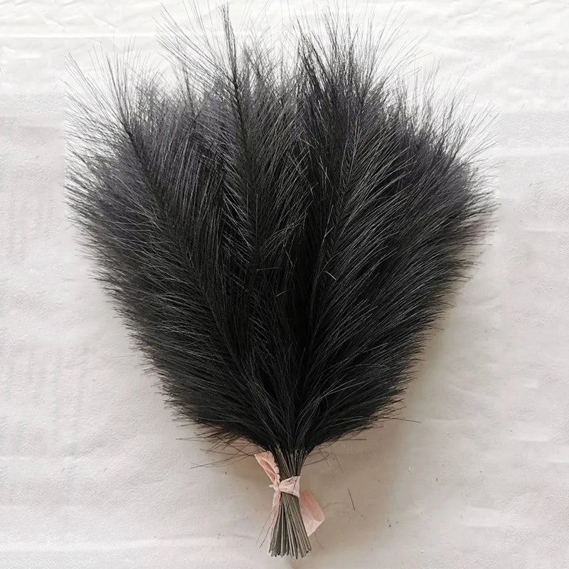 10/30 Pcs Artificial Pampas Grass Fluffy Reed Bouquet  Wedding Decoration Table Flower Arrangement