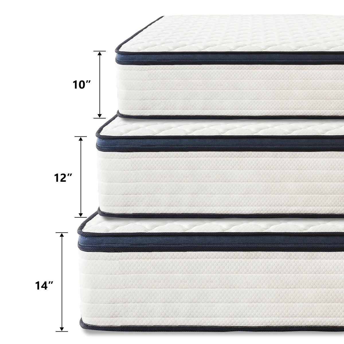 Queen Size Mattress Gel Memory Foam Hybrid Mattress , Pressure Relief, Medium Firm Comfort, Motion Isolation, Mattress in a box