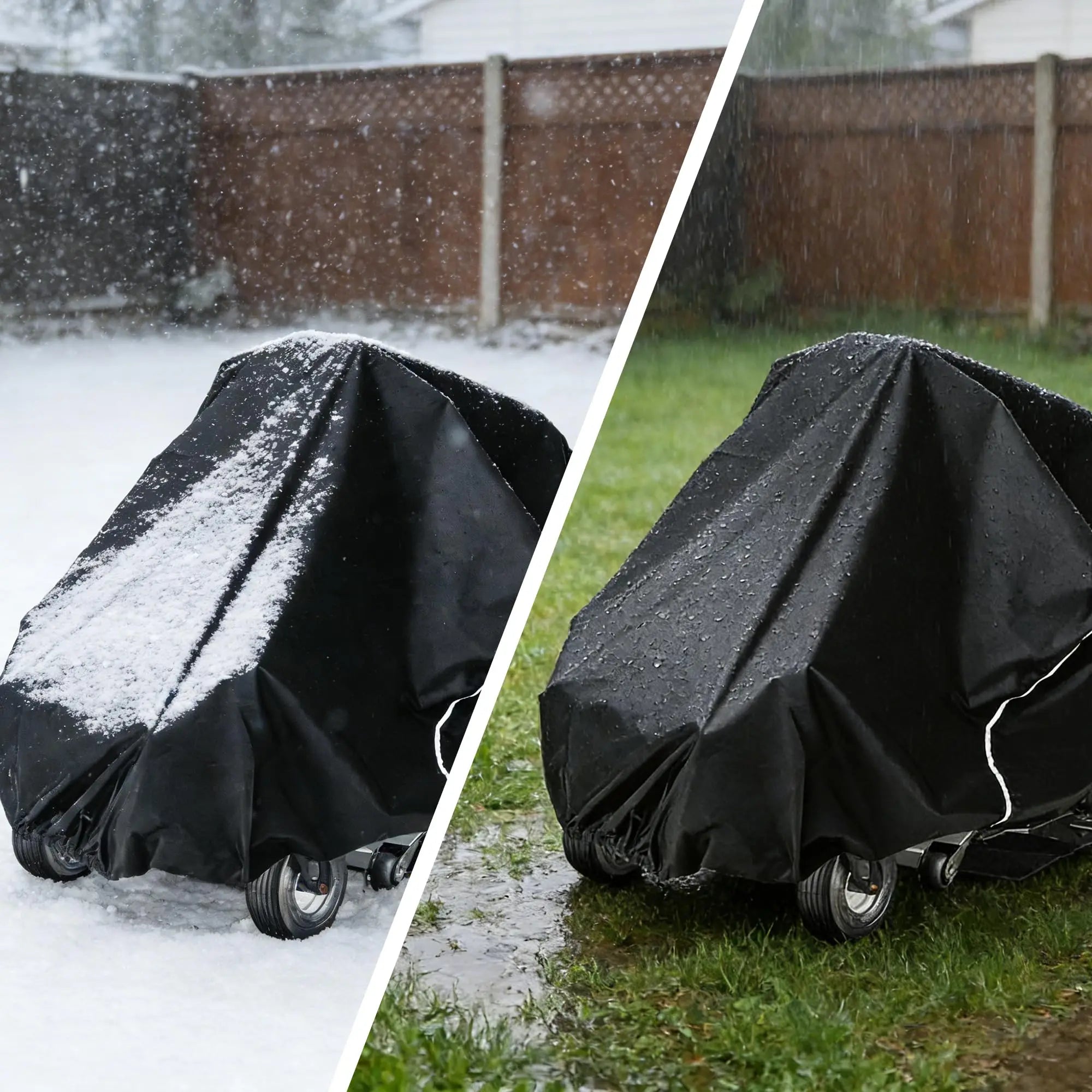 Zero Turn Mower Cover Heavy Mower Duty Fits Decks up to 60", 600D Polyester Oxford