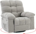 Overstuffed Large Manual Recliner Glider