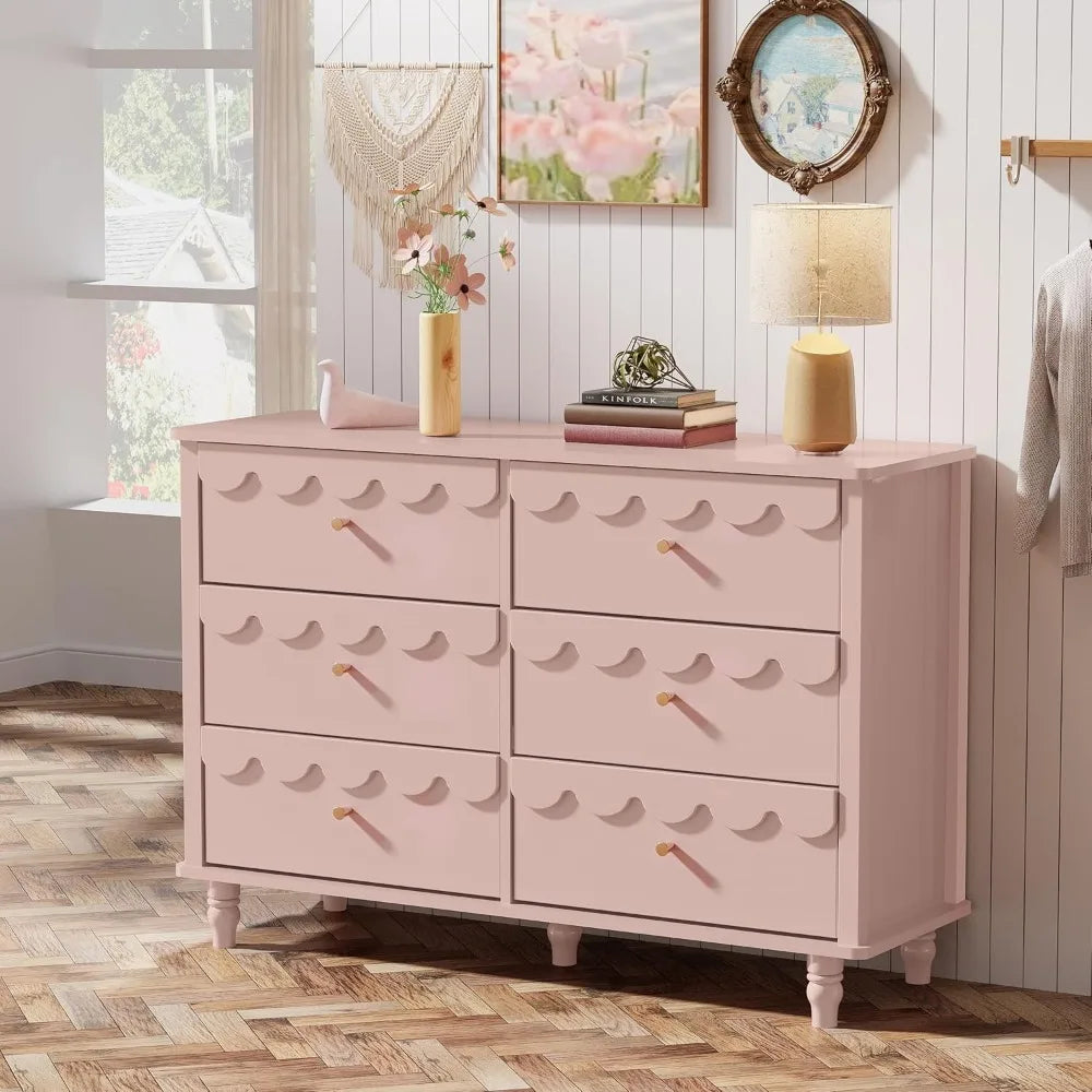6 Drawer Dresser and Night Stand Sets for Bedroom