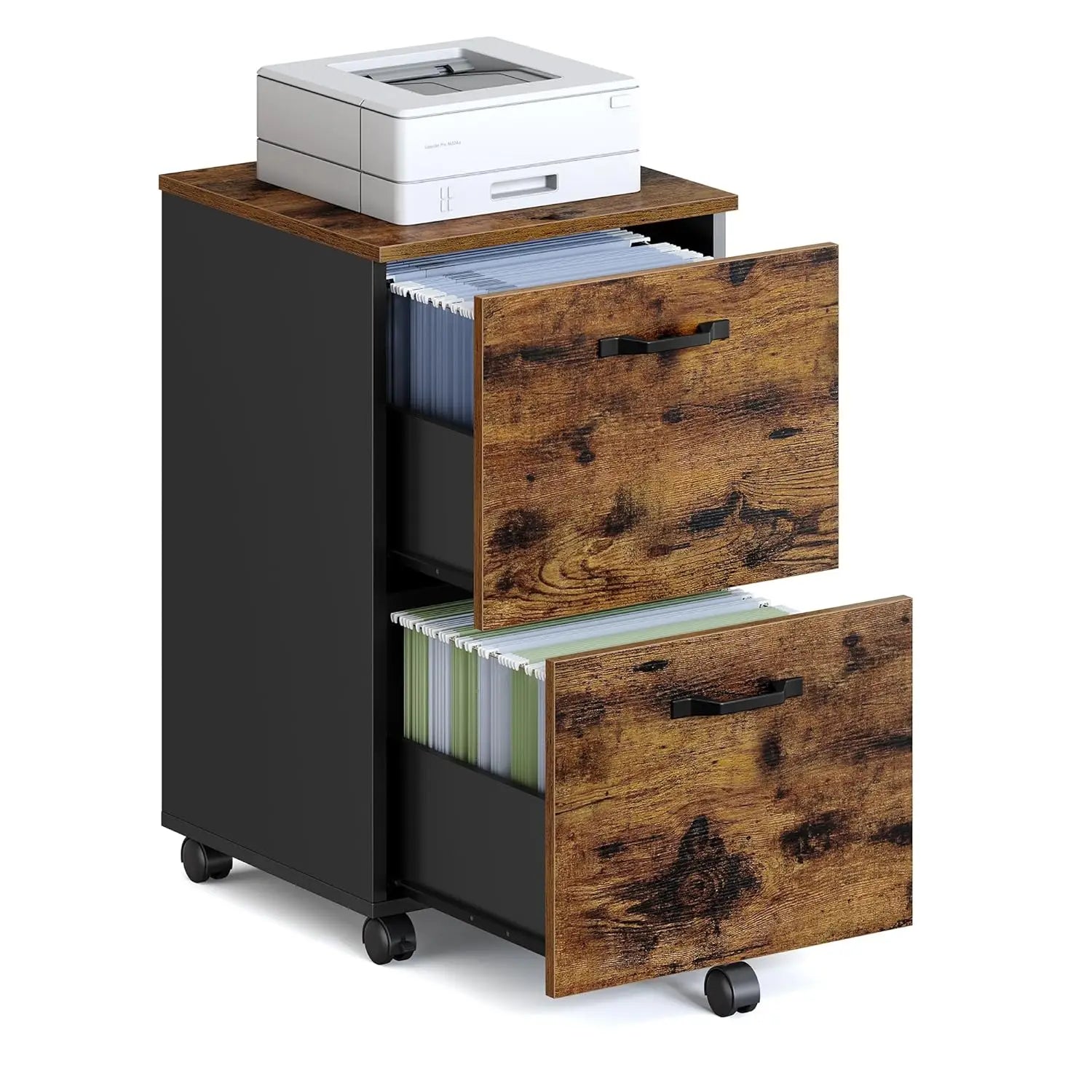 2-Drawer File Cabinet for Home Office, Printer Stand