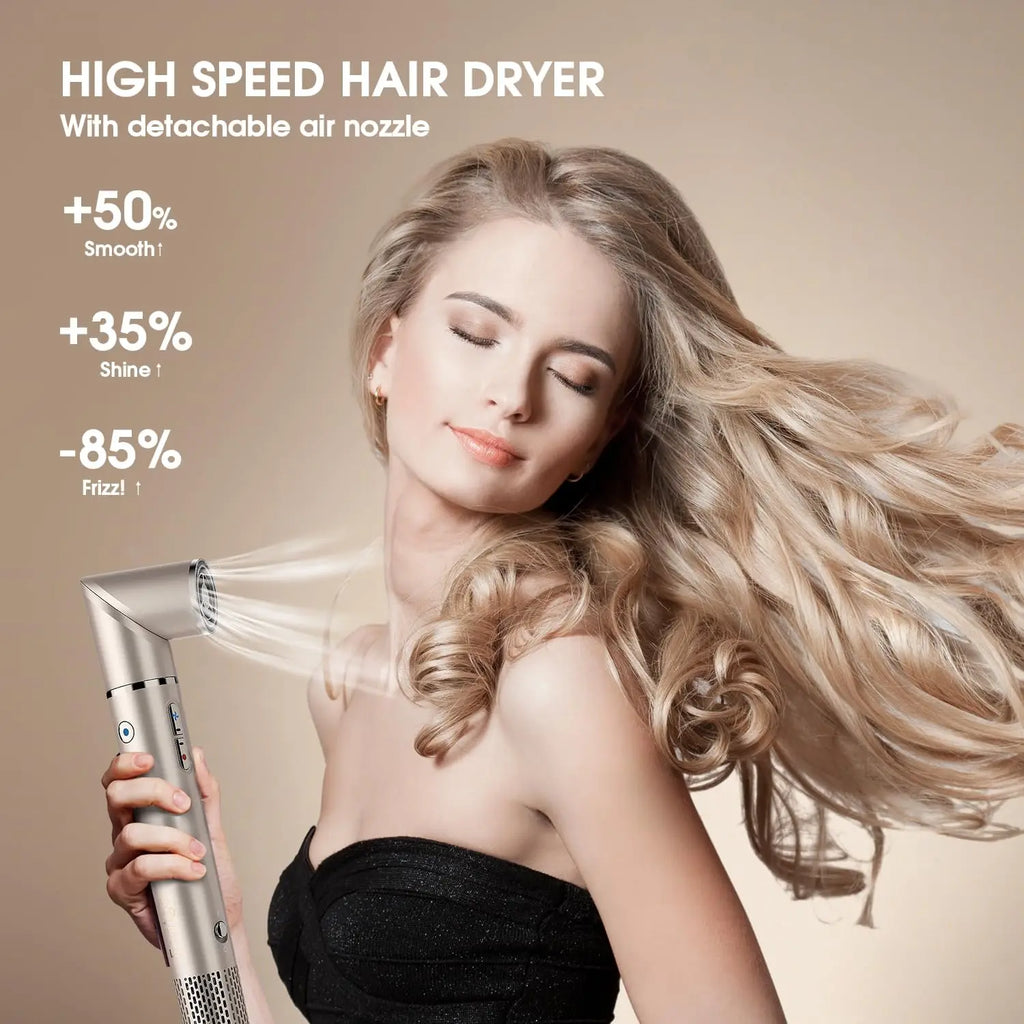 3 in 1 With 110,000 RPM High-Speed Negative Ionic Blow Dryer for Blow Out and Hair Styling