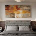 Modern Horizontal Abstract Art Deco Canvas Poster