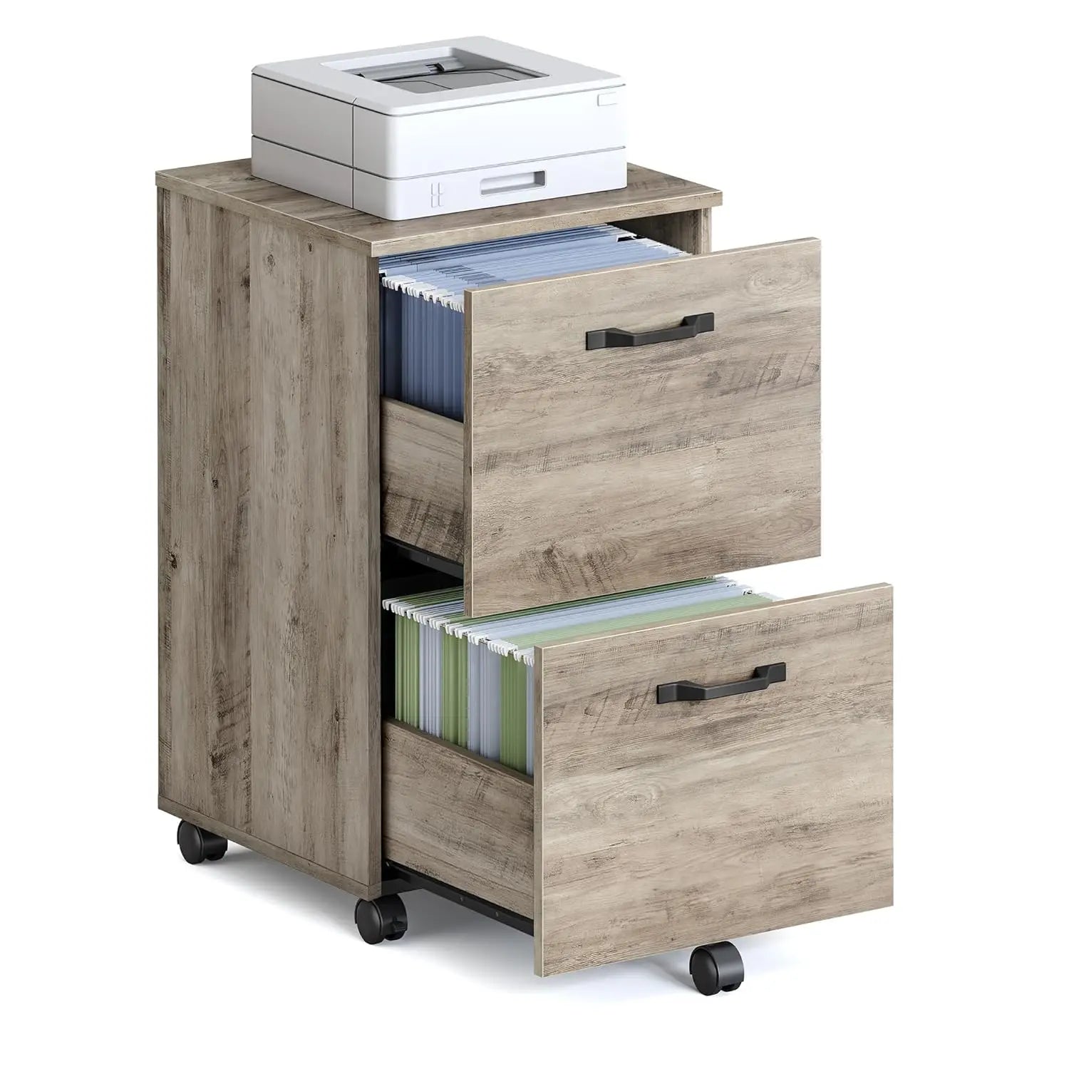 2-Drawer File Cabinet for Home Office, Printer Stand