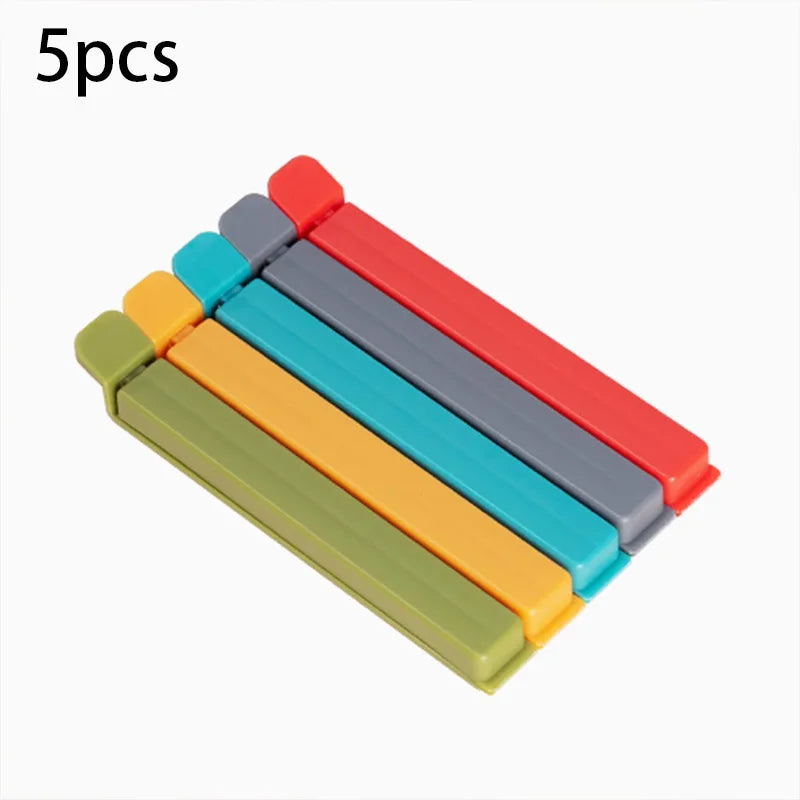 5 Pcs Food Bag Clips Reusable Sealing Clips for Snacks Tea Chips Bags