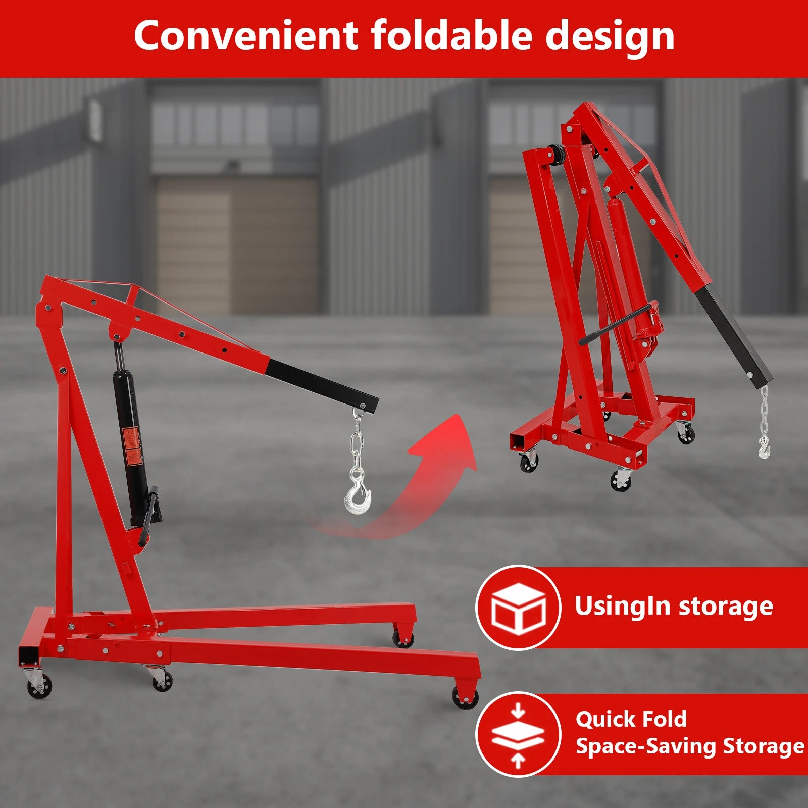 4000 LB Folding Engine Crane Engine Hoist