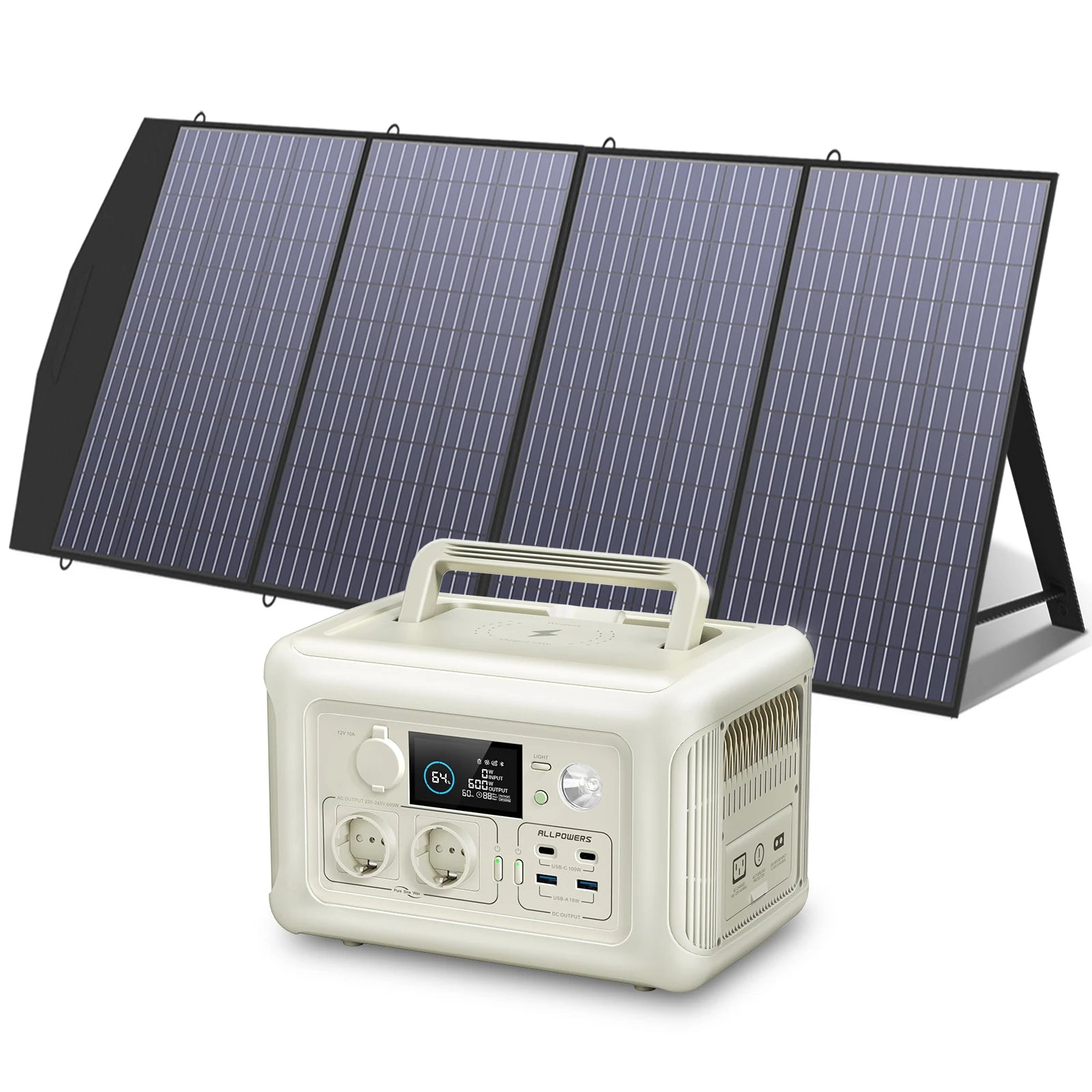 ALLPOWERS R600 Portable Power Station with Portable SolarPanel (option)