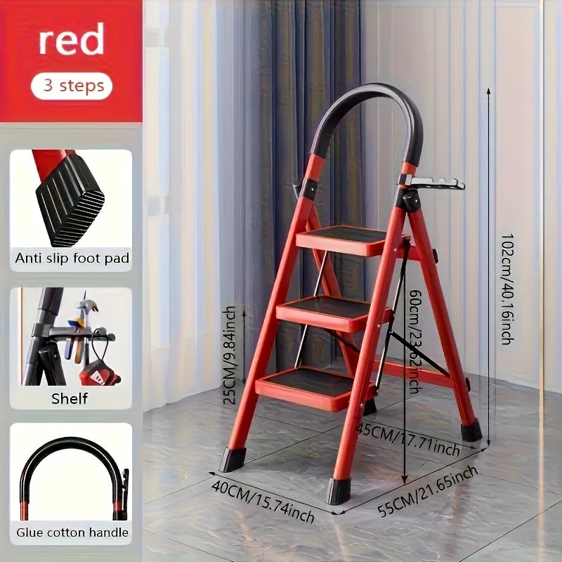 multifunctional foldable lightweight, wide-thick sturdy, safe handle + wide non-slip steps