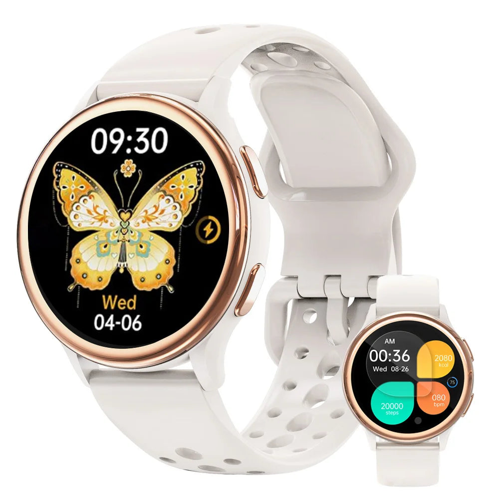 Smart Watches for Women [400+Watch Faces/Calls/Female Health], 1.27" Fitness Tracker Smartwatch for iPhone ＆ Android