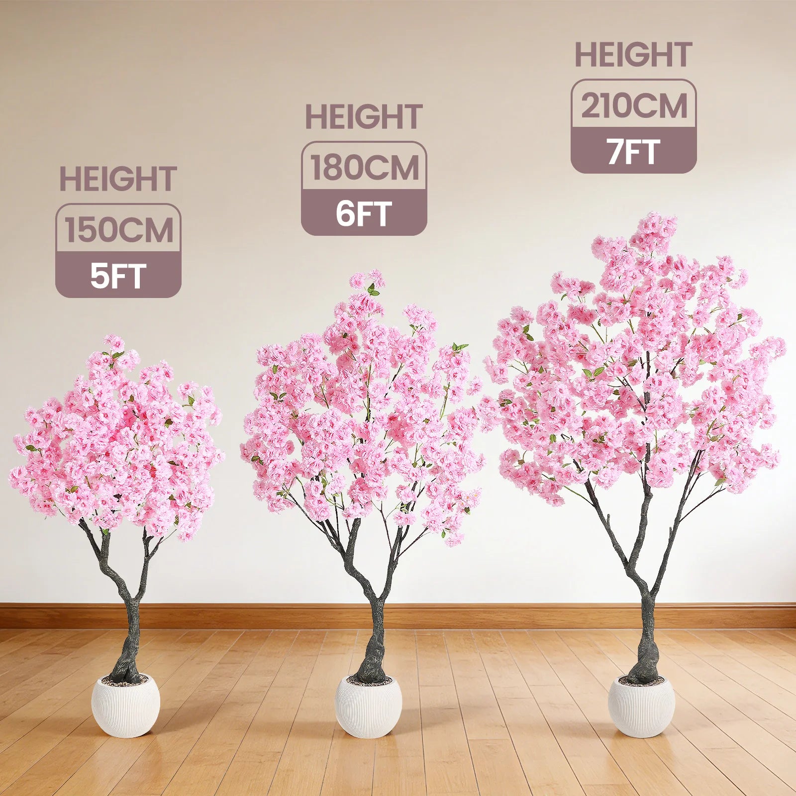 5ft/6ft/7ft Artificial Cherry Blossom Tree