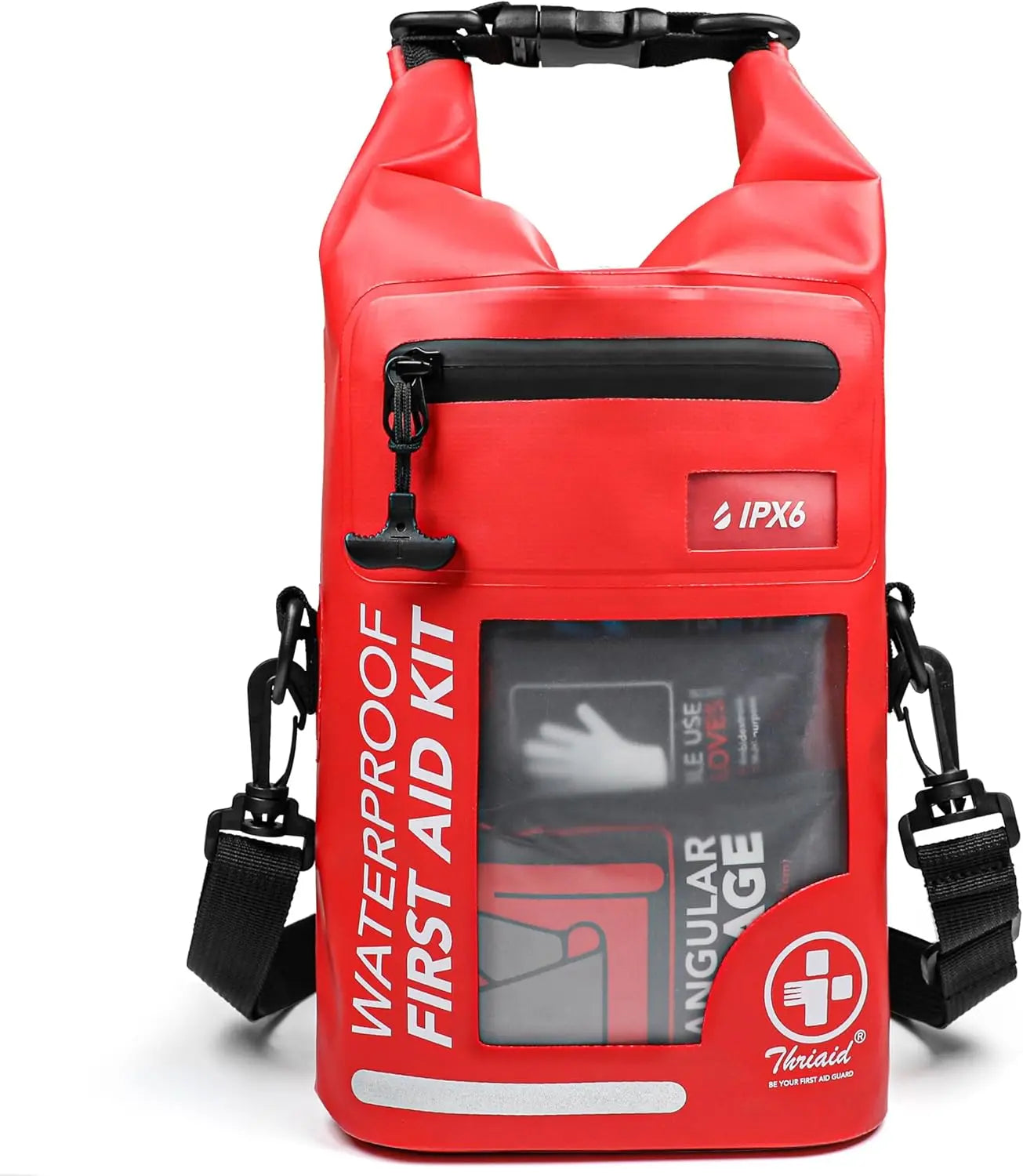 250-Piece Waterproof First Aid Kit with Reflective Dry Bag for Boating, Camping, Fishing & Outdoor Emergencies