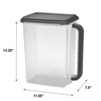 46 Cup Kitchen Canister with Handle and Pour Spout BPA Free