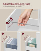 2-Drawer File Cabinet for Home Office, Printer Stand